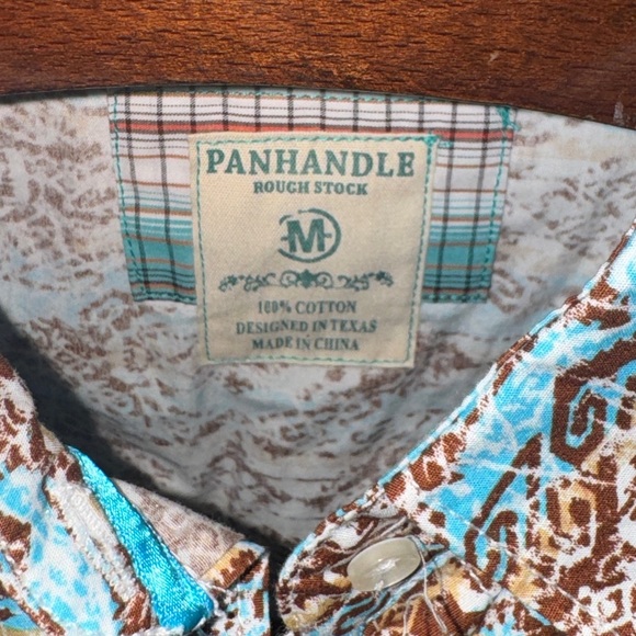 Panhandle Women Medium Long Sleeve Pearl Snap - Picture 3 of 5